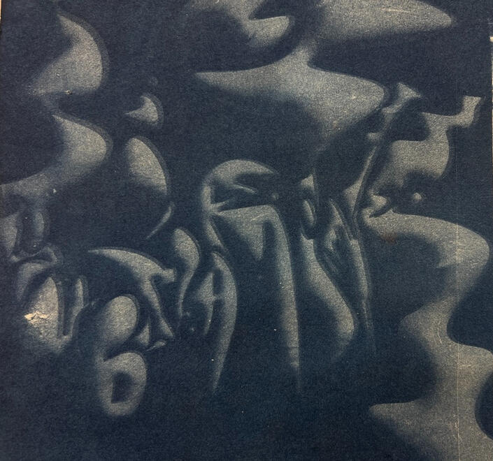 Submarine type before washing out ink